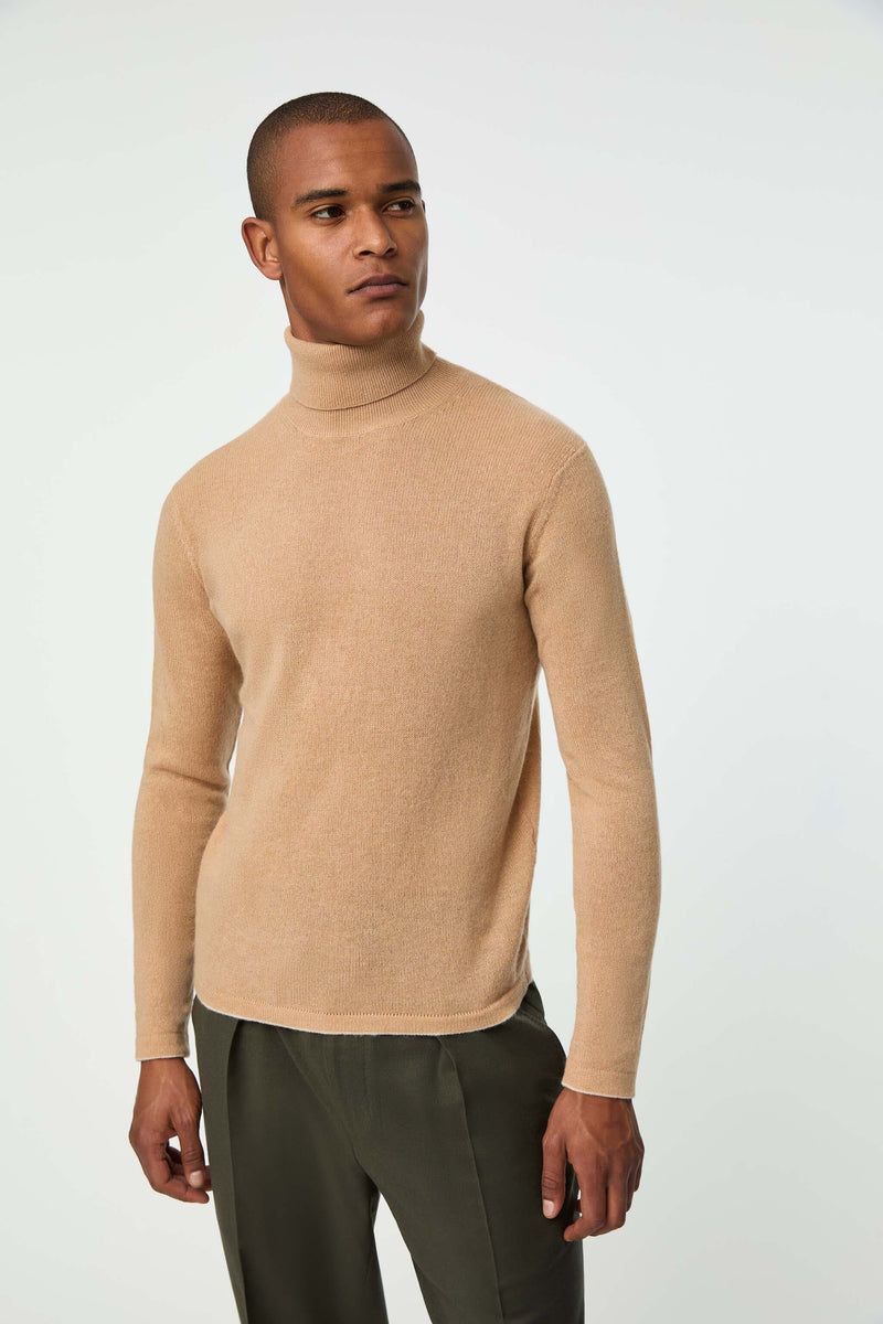 Lubiam Maglia dolcevita in cashmere beige Maglia dolcevita in cashmere beige