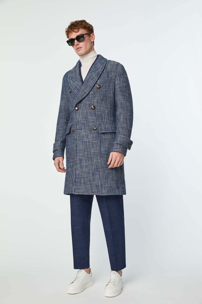 Lubiam Cappotto doppiopetto Sartorial Indigo Cappotto doppiopetto Sartorial Indigo