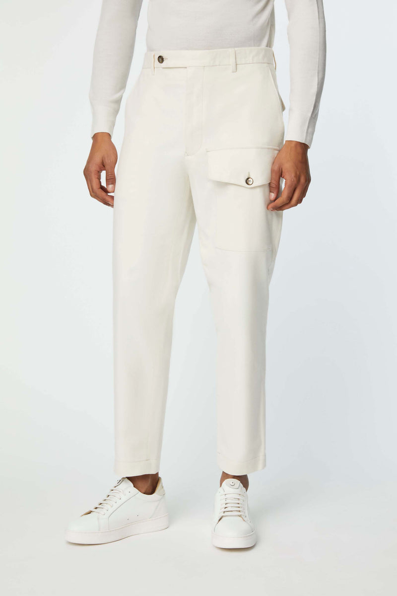 Lubiam Pantalone TONY non trattato bianco Pantalone TONY non trattato bianco