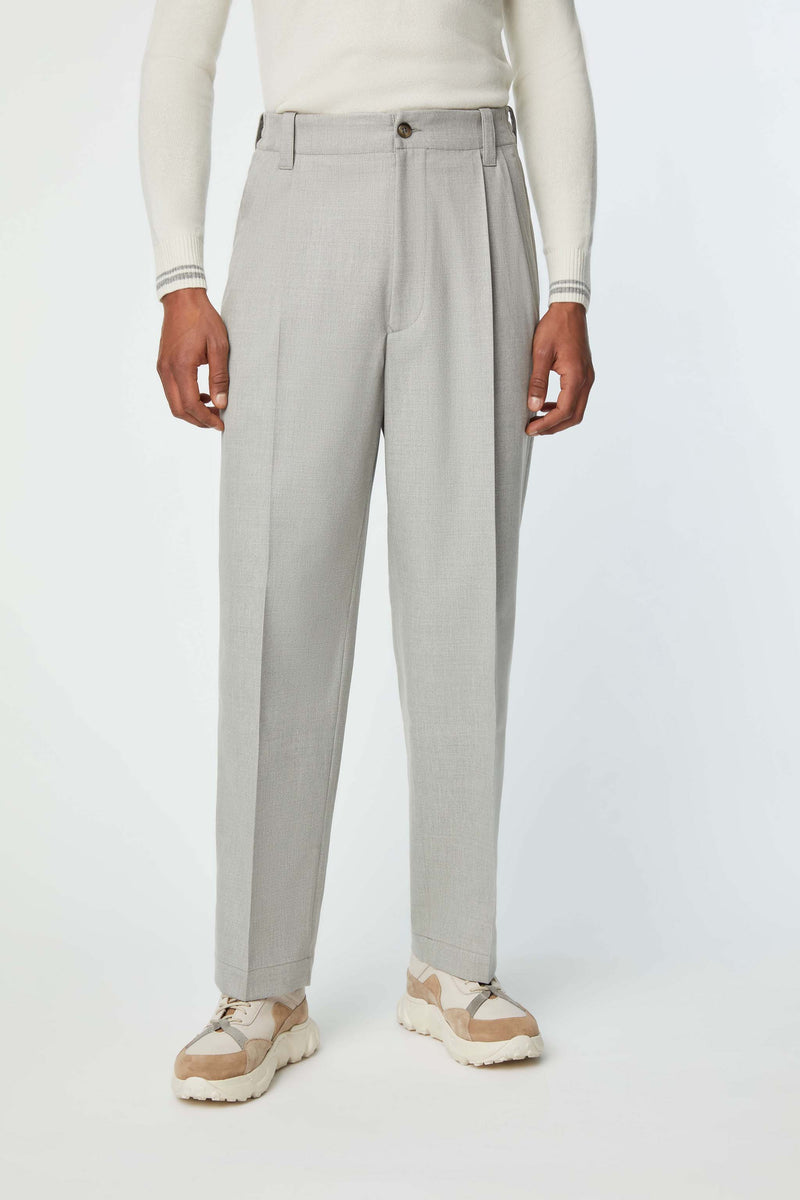 Lubiam Pantalone MARK non trattato grigio ghiaccio Pantalone MARK non trattato grigio ghiaccio