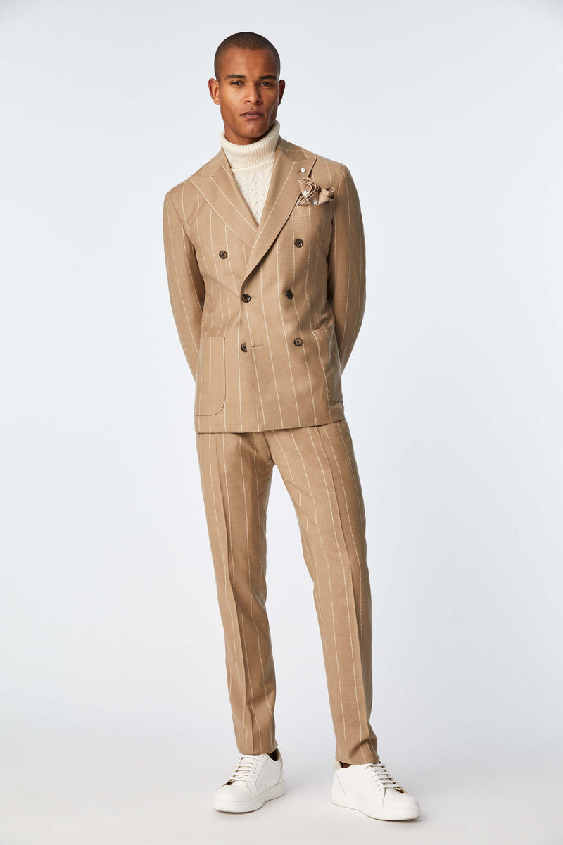 Garment-dyed Tom L.B.M. in 1911 suit | beige