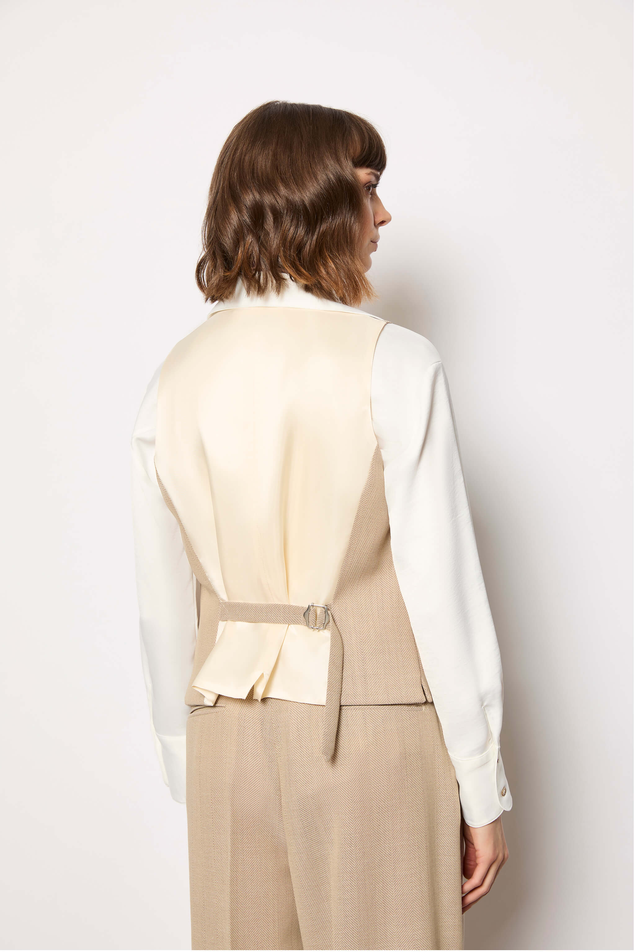 Gilet non trattato beige