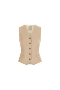 Gilet non trattato beige beige