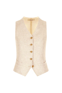 Gilet non trattato sabbia beige