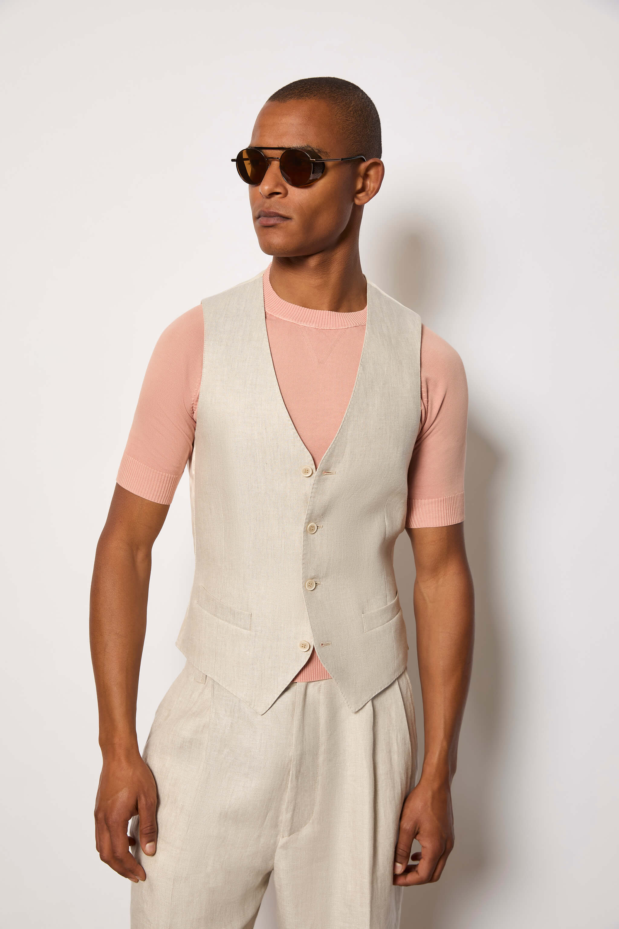 Gilet DEREK beige