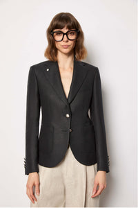 Silvia jacket untreated - black black