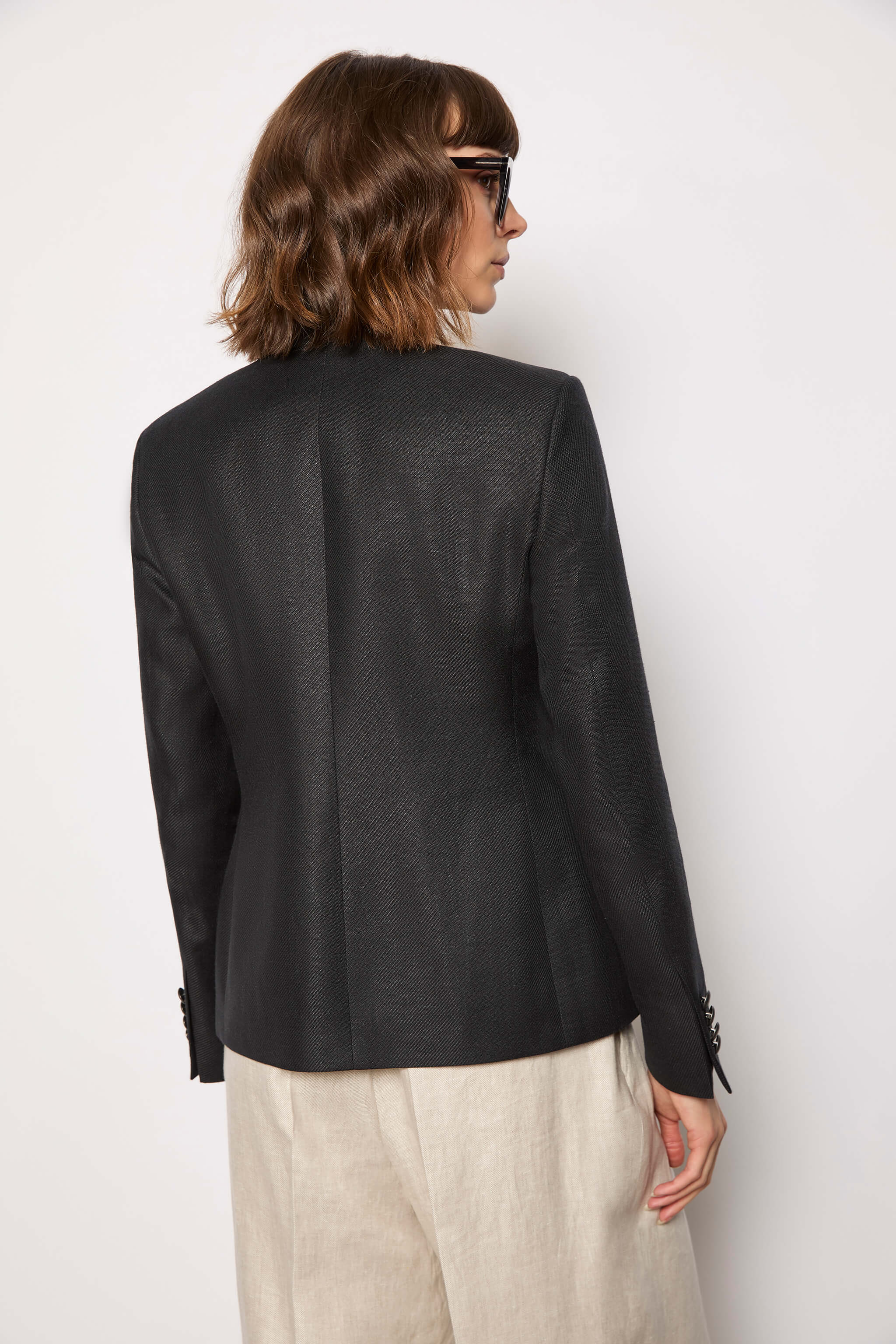 SILVIA jacket untreated - black