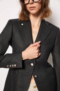 Silvia jacket untreated - black black