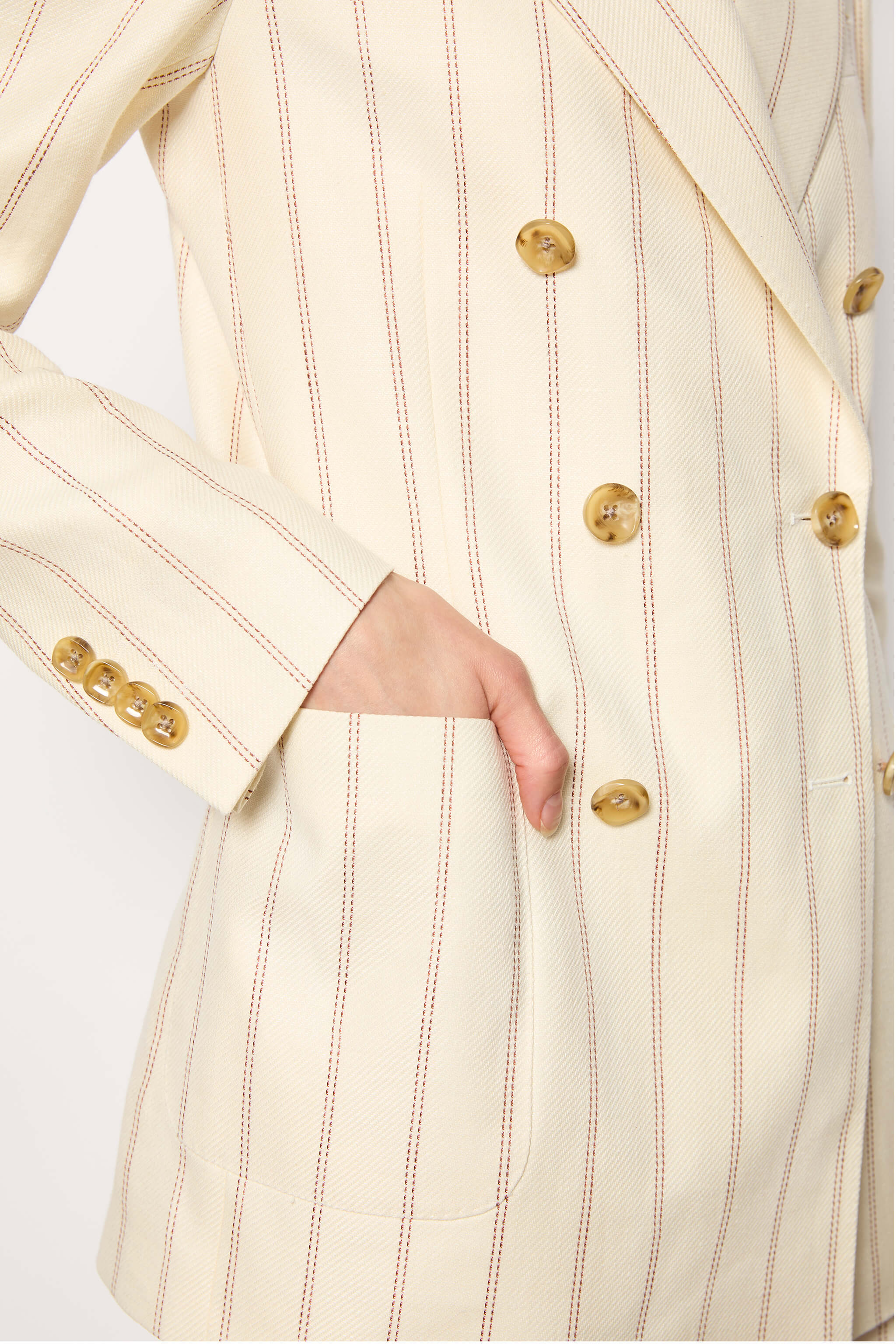 CLAUDIA jacket untreated - ivory