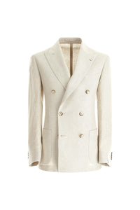 Double-breasted tom jacket - ivory beige