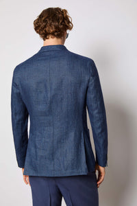 Double-breasted tom jacket - denim blue blue