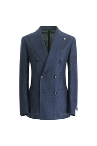 Double-breasted tom jacket - denim blue blue