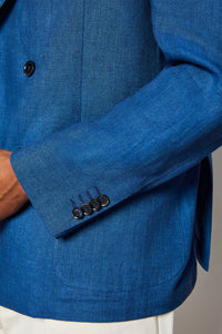 Double-breasted tom jacket bluette