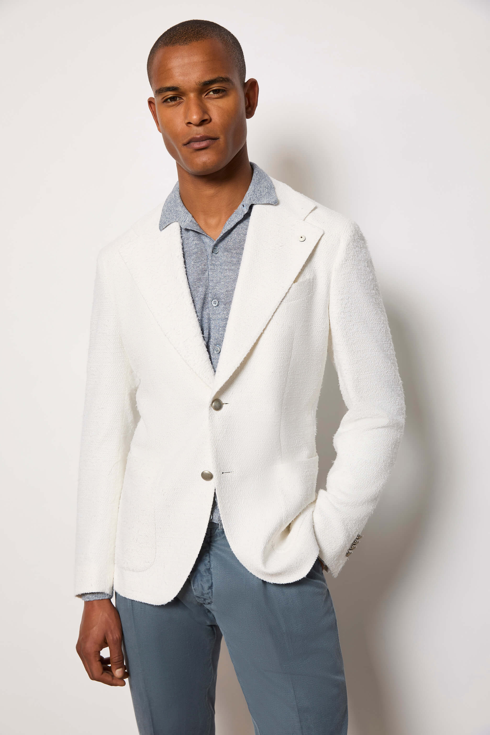 FRANCIS jacket untreated - white