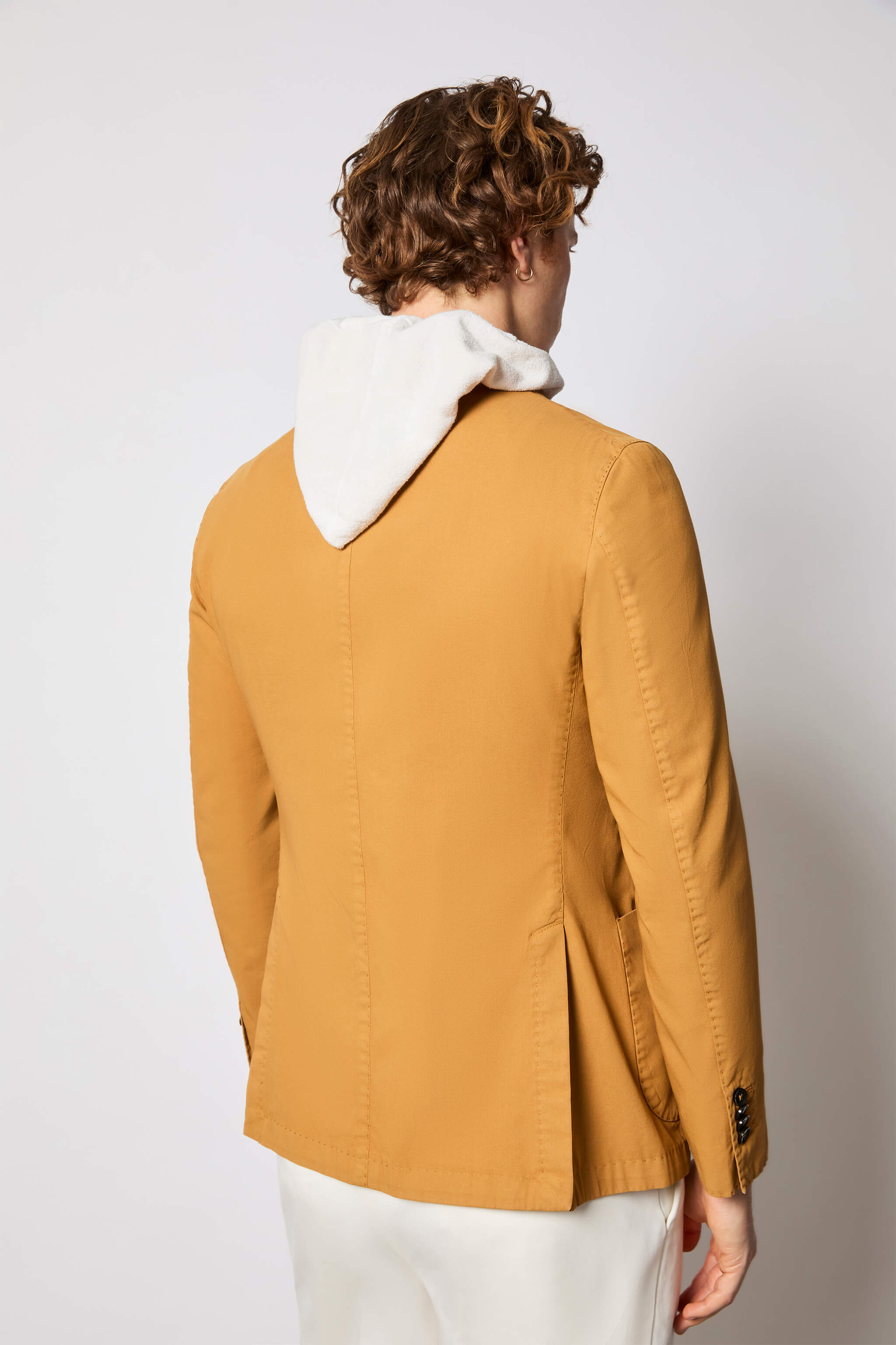 Garment-dyed STEVE jacket - ochre