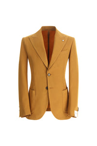 Garment-dyed steve jacket - ochre earth