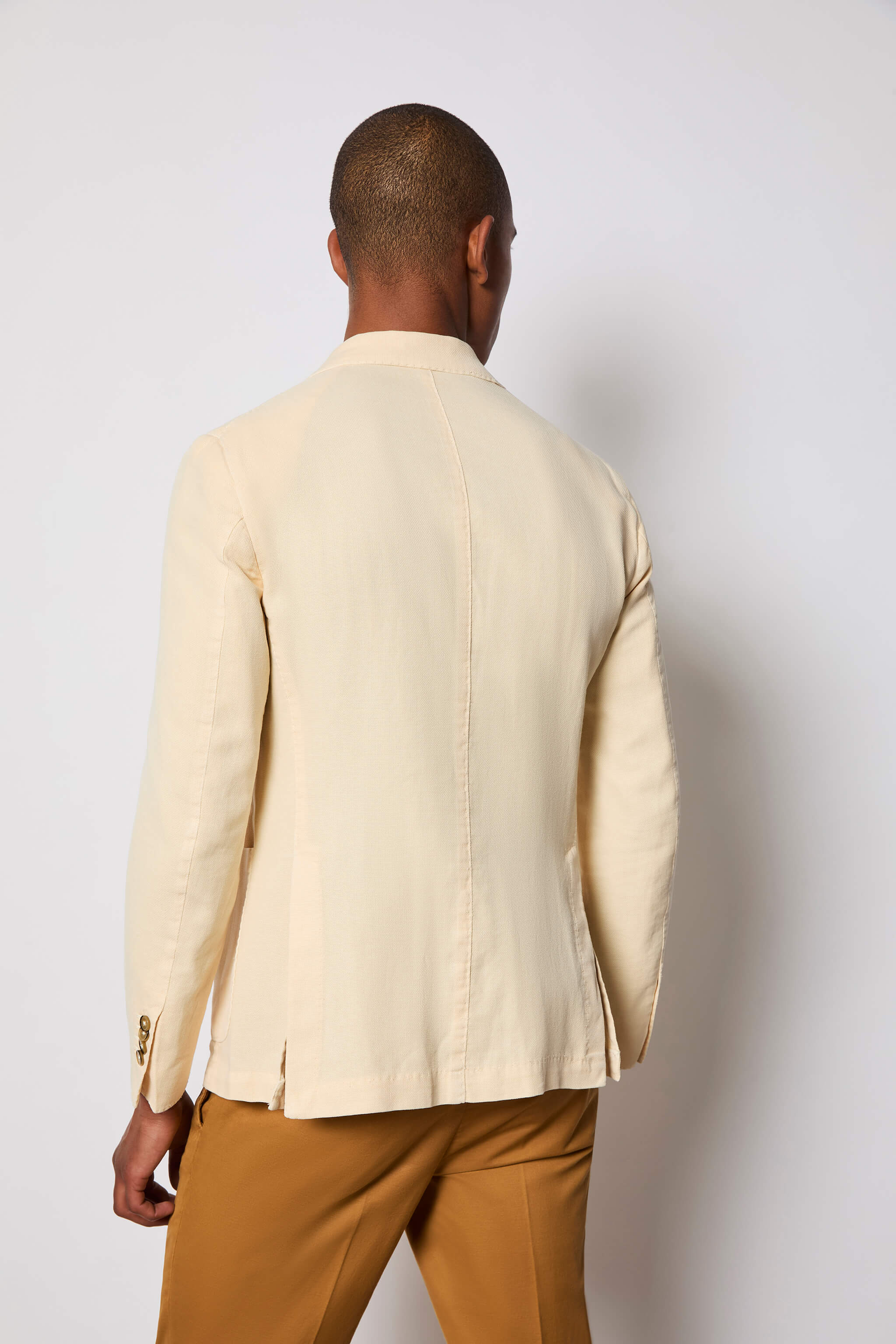 Garment-dyed STEVE jacket - ivory