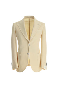 Garment-dyed steve jacket - ivory white