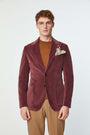 Garment-dyed STEVE jacket in burgundy 