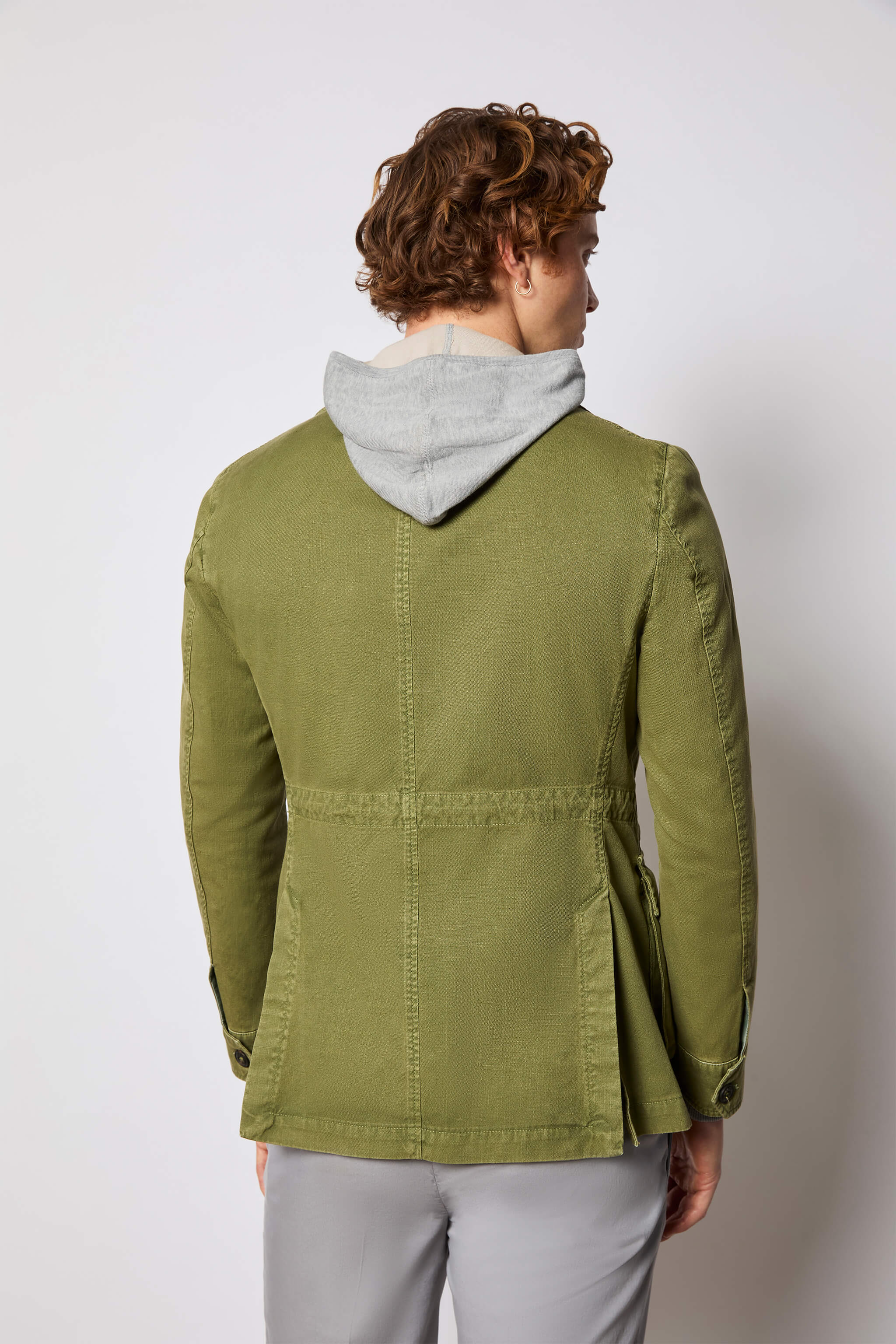 Garment-dyed SAHARA jacket - green