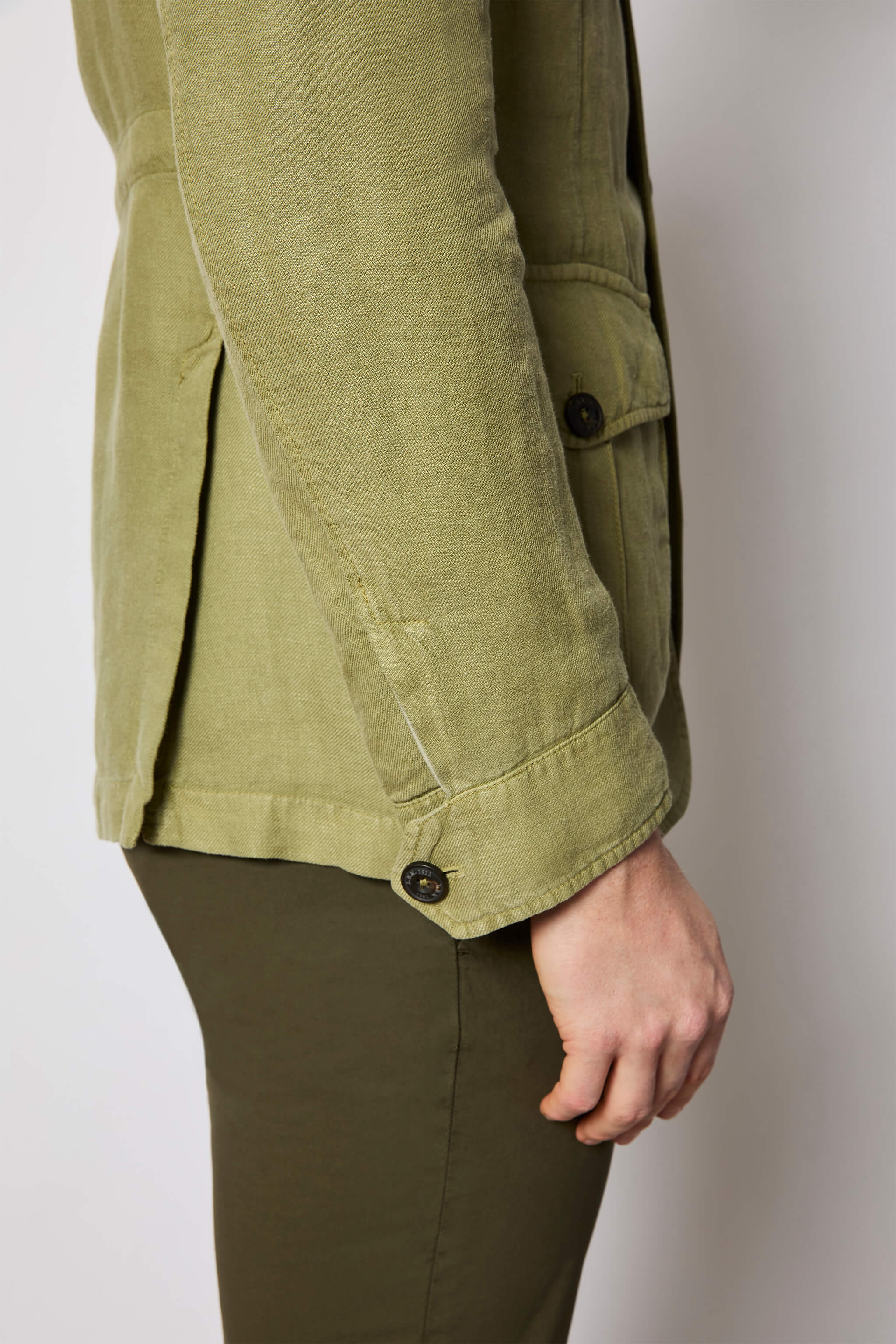 Garment-dyed SAHARA jacket - green