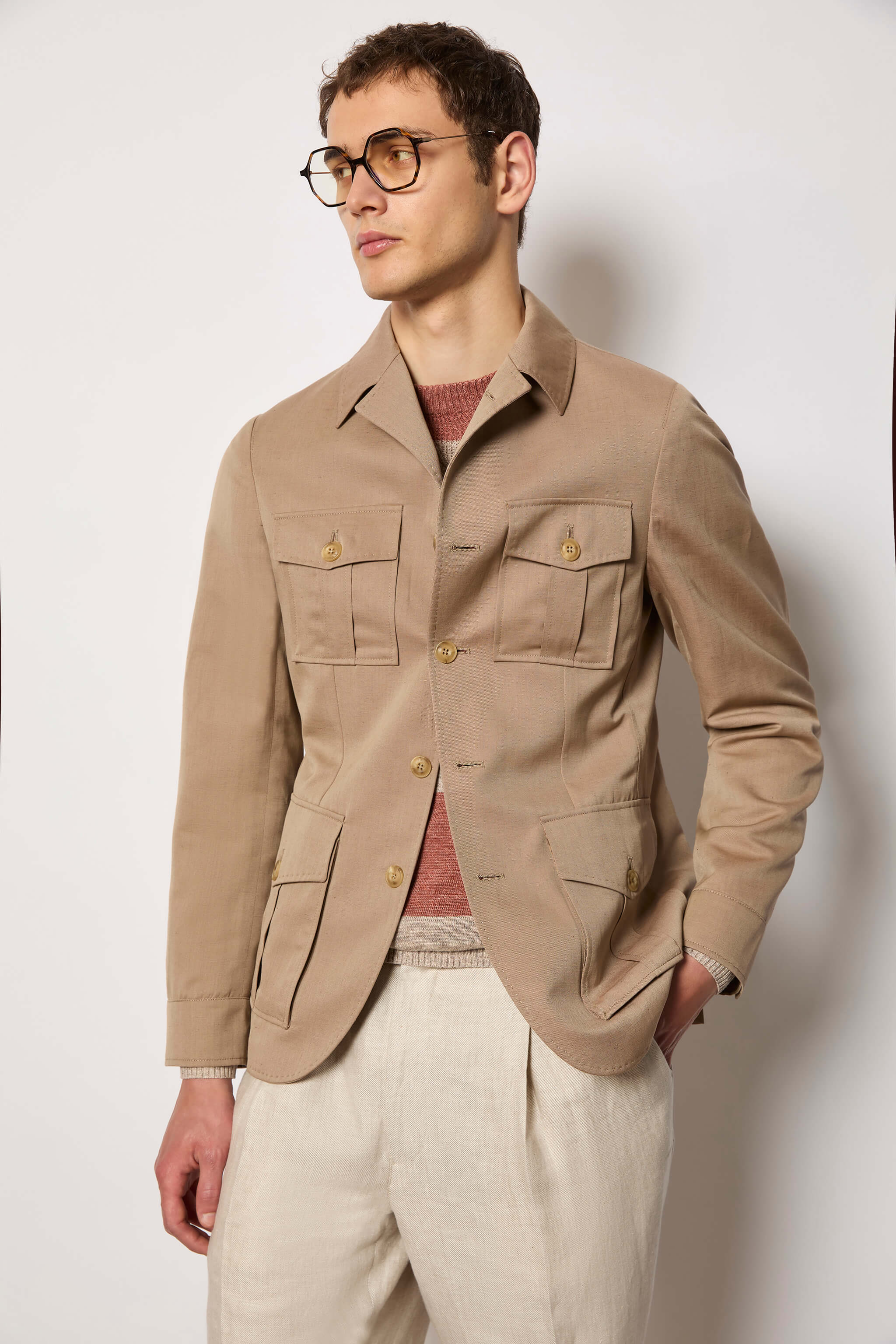 SAHARA jacket untreated - beige