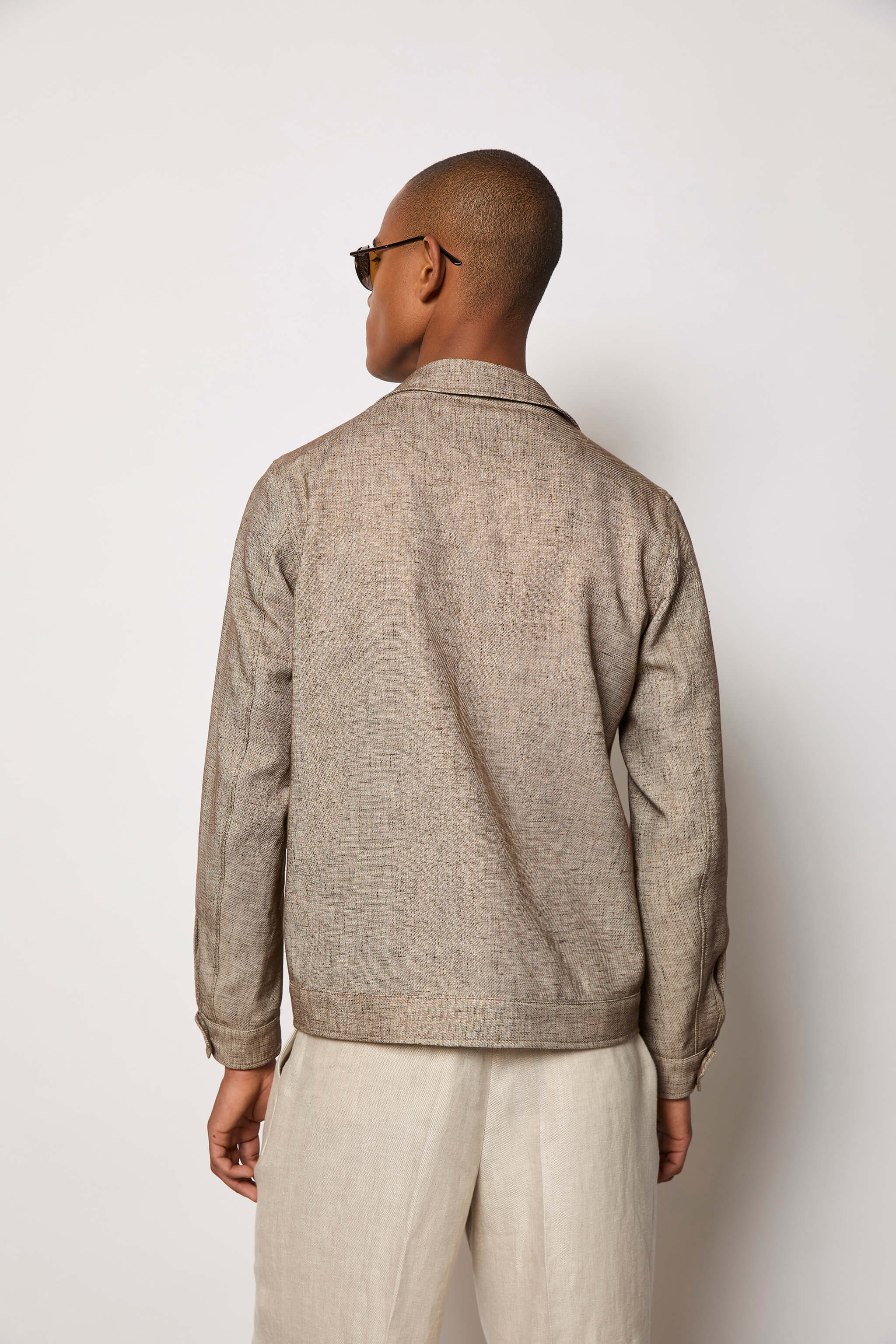 Overshirt non trattato beige