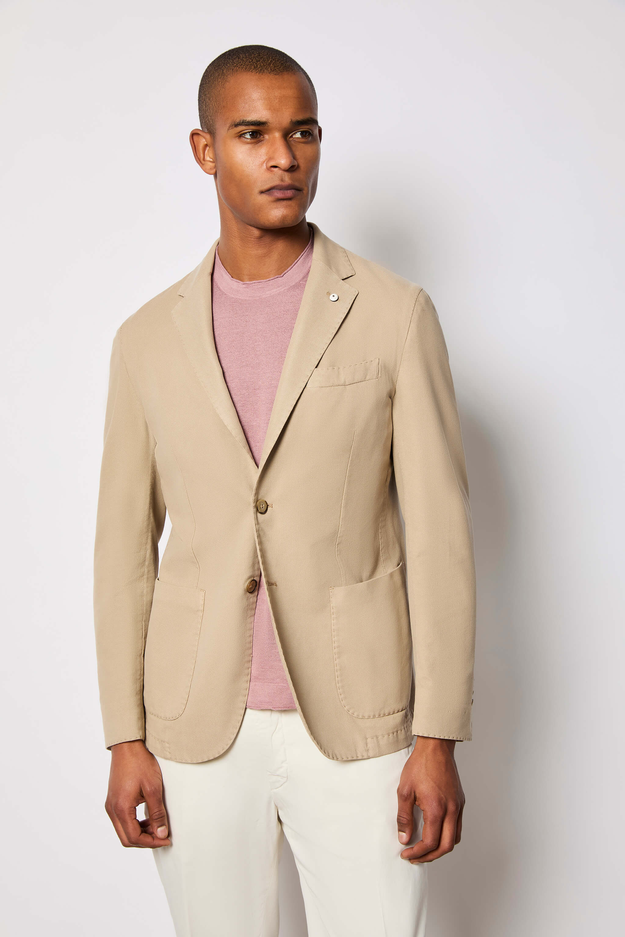 Garment-dyed JACK jacket - beige