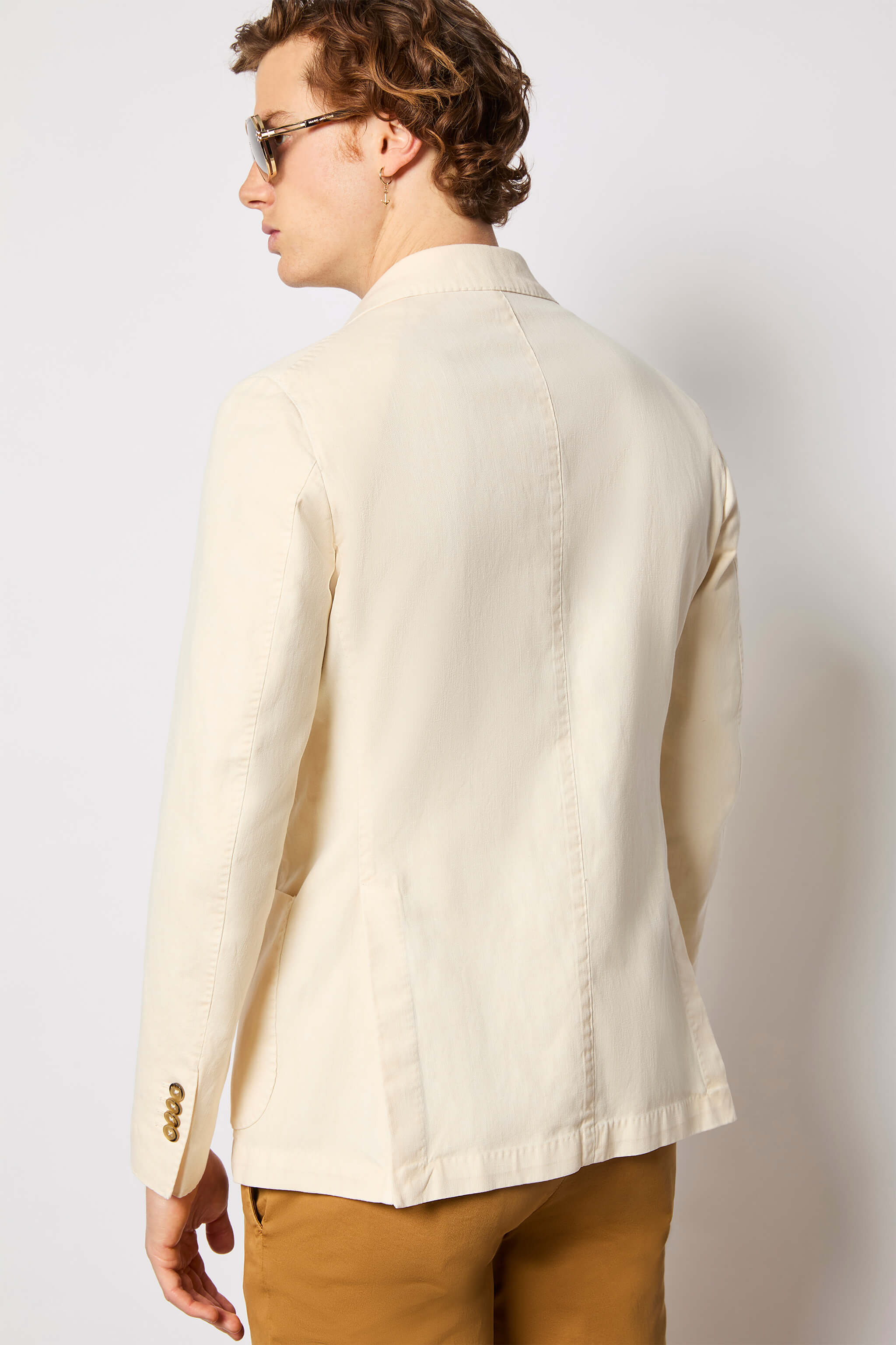 Garment-dyed JACK jacket - ivory