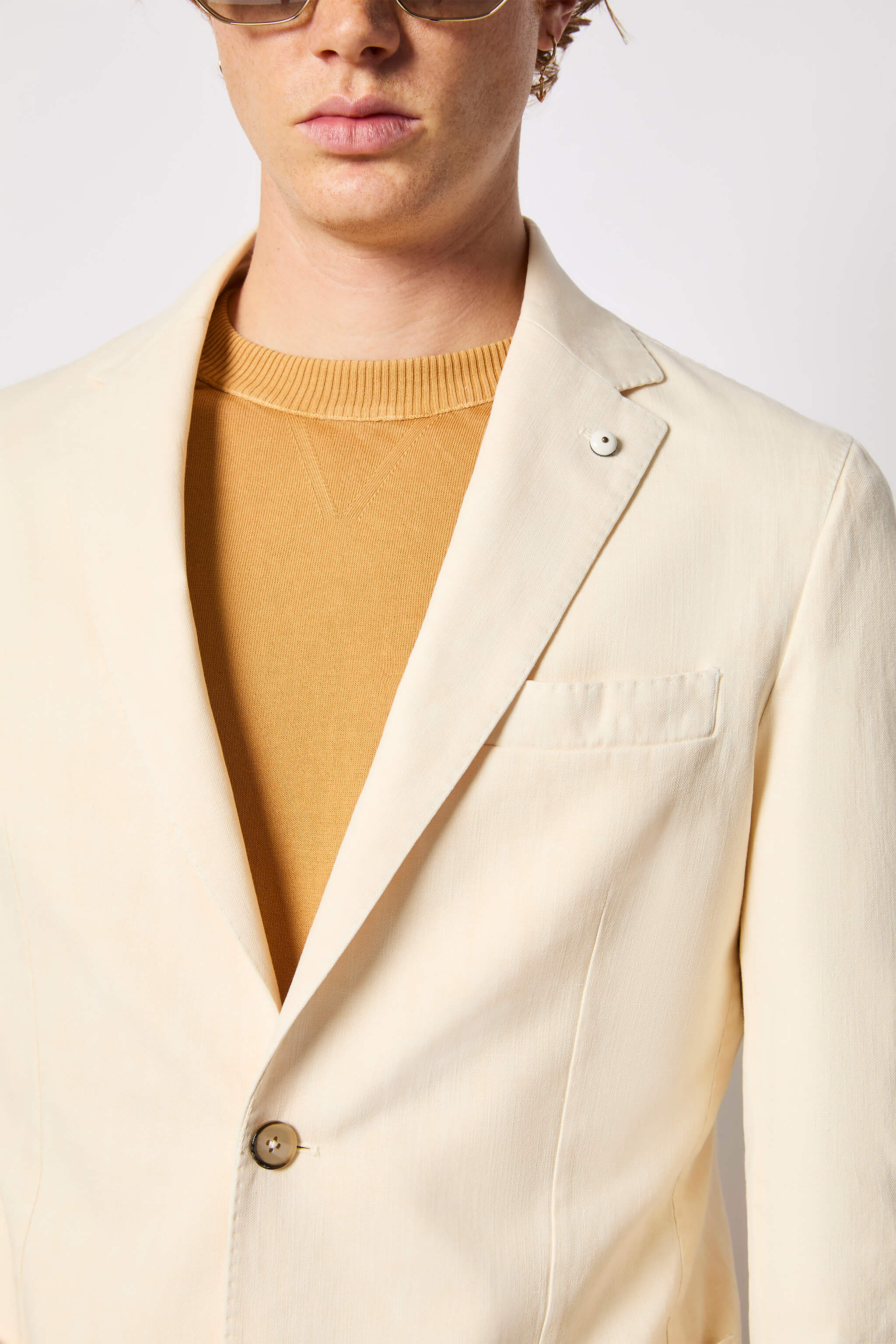 Garment-dyed JACK jacket - ivory