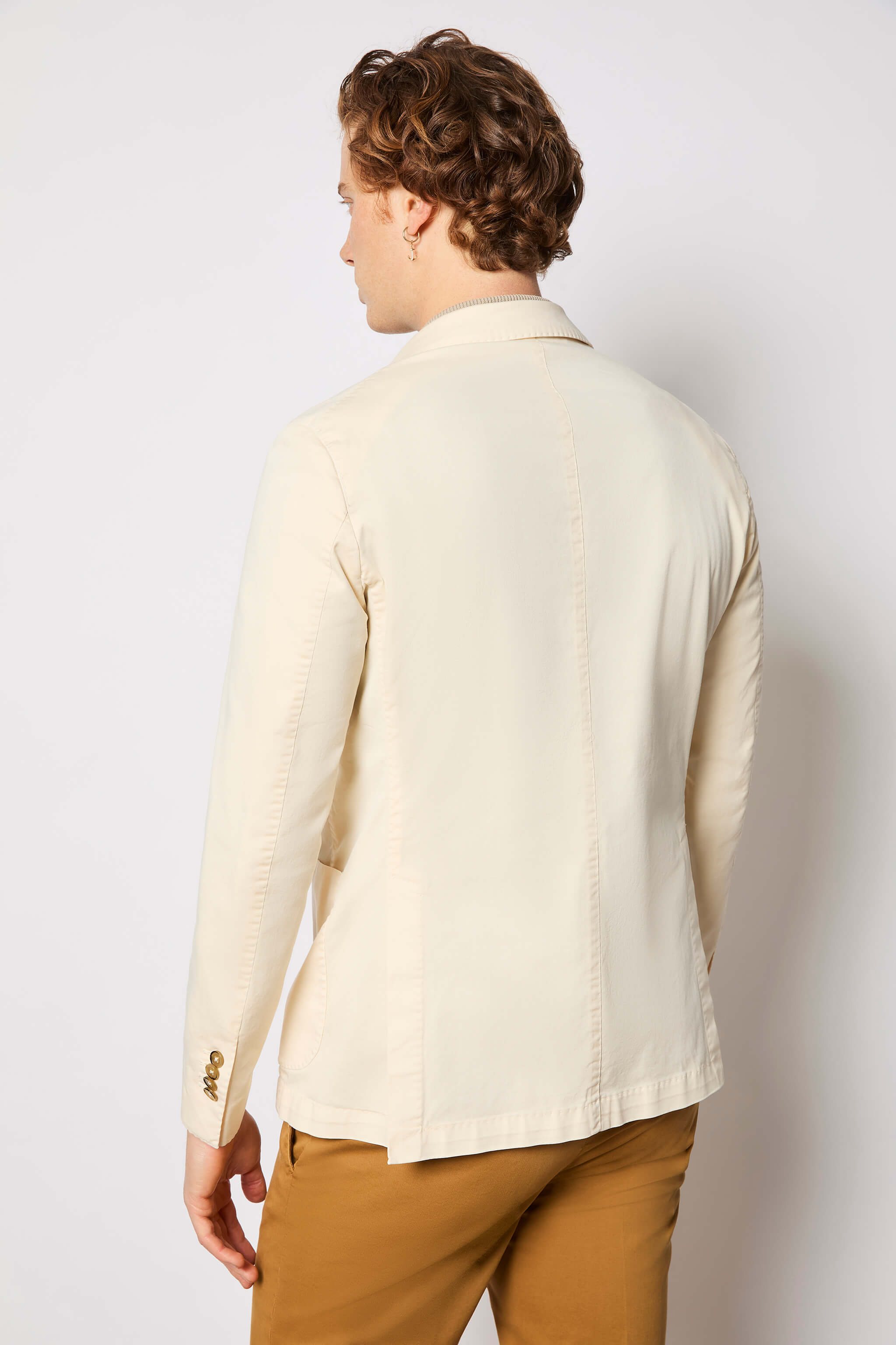 Garment-dyed JACK jacket - ivory