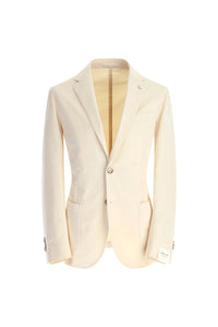 Garment-dyed jack jacket - ivory white