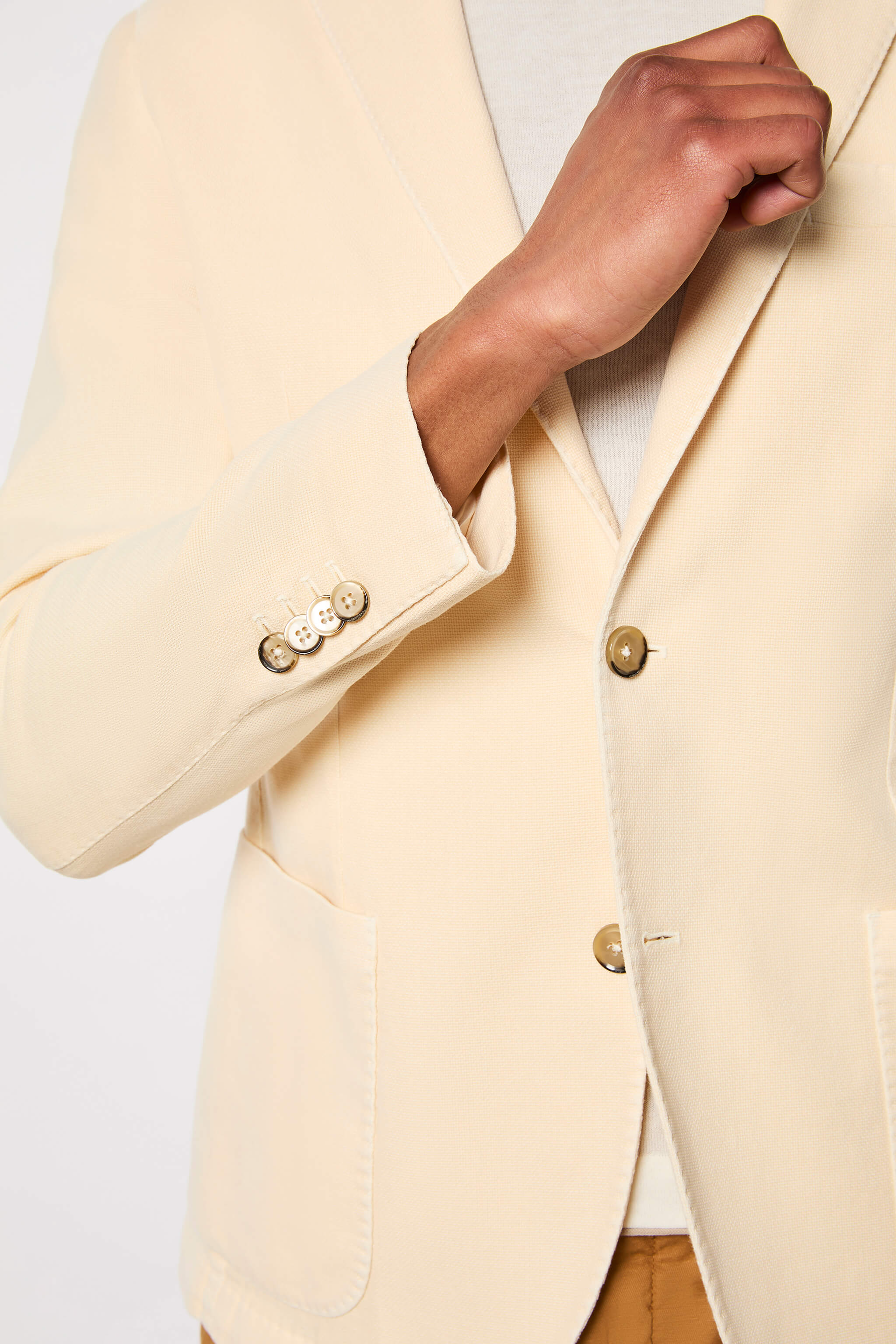 Garment-dyed JACK jacket - ivory