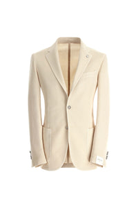 Garment-dyed jack jacket - ivory white