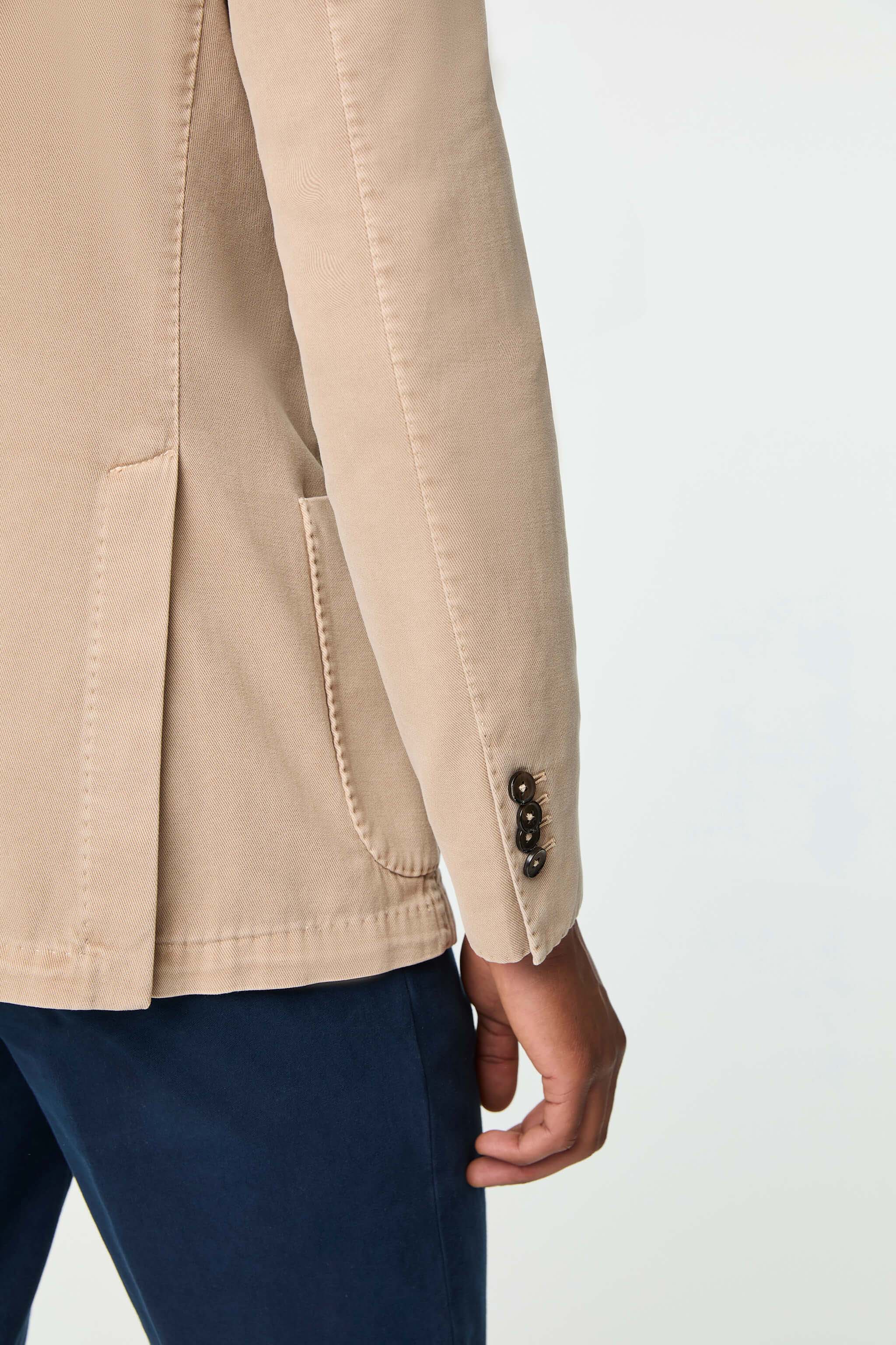 Garment-dyed JACK jacket in beige