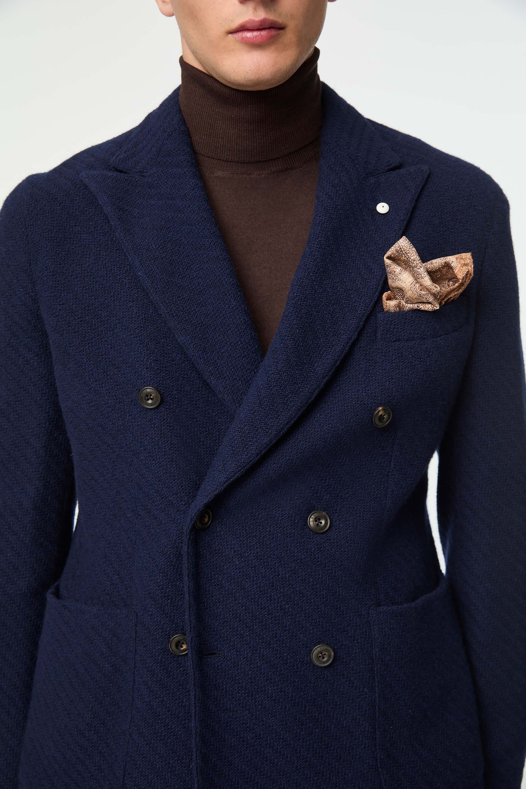 Double-breasted PUNTO jacket in blue