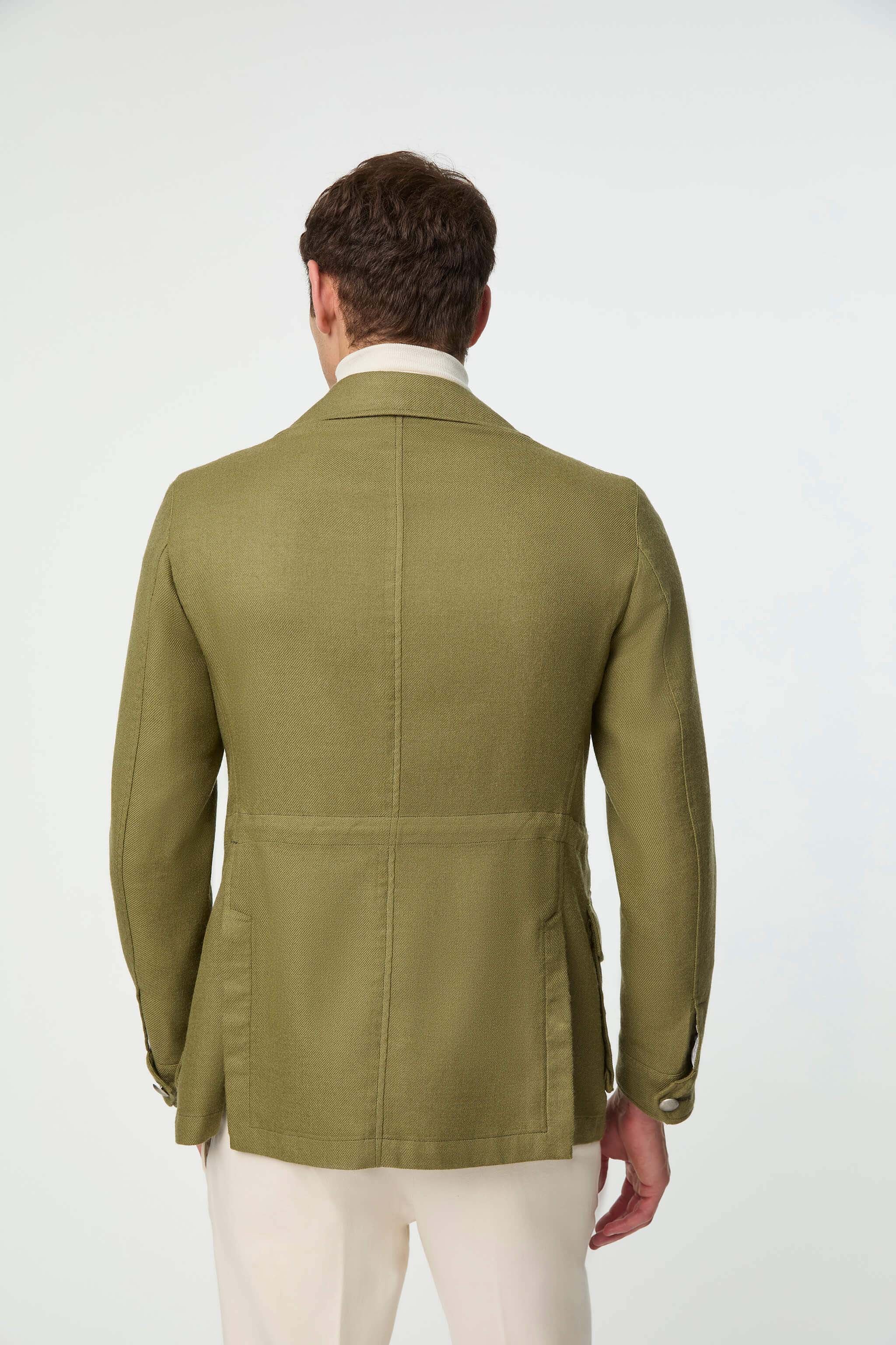 Garment-dyed SAHARA jacket in olive green