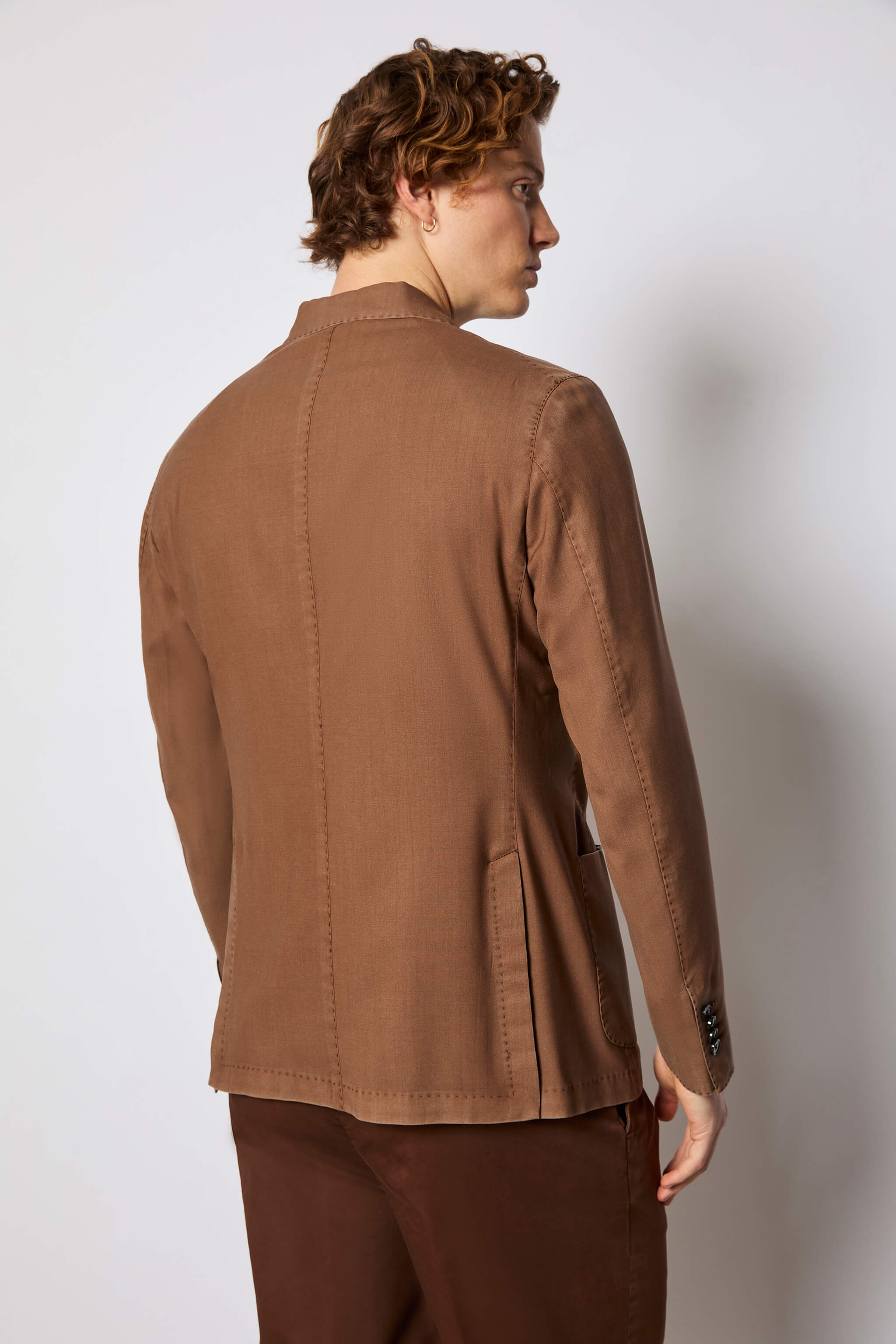 Double-breasted TOM jacket - brown