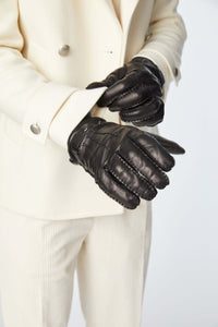 Black gloves in nappa leather black