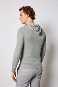 Gray hoodie with logo light grey