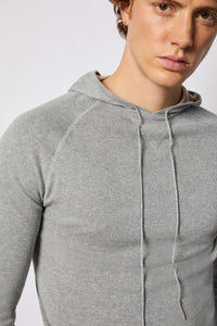 Gray hoodie with logo light grey