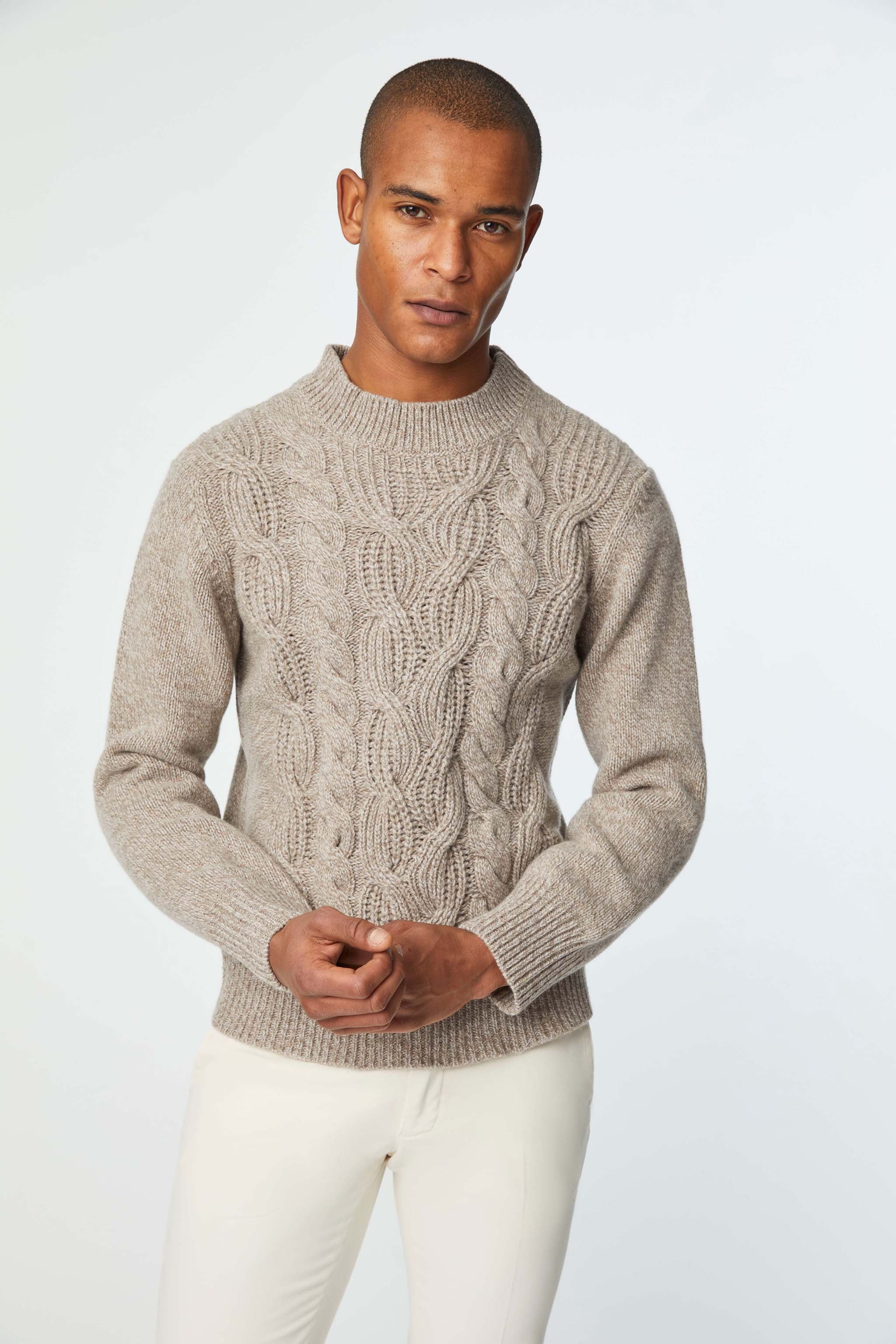 Cable knit sweater turtleneck hotsell