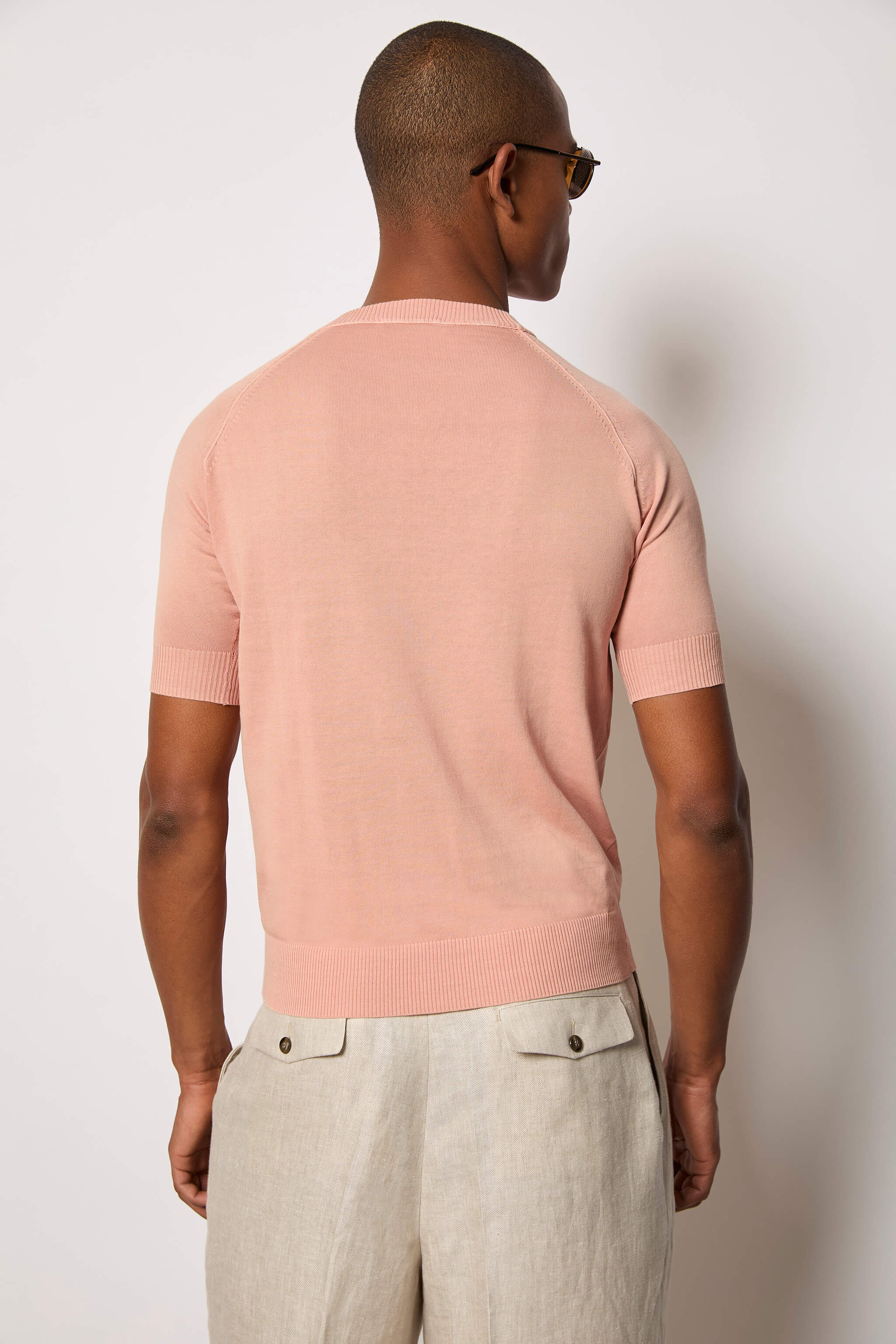 Short-sleeve cotton T-shirt - pink