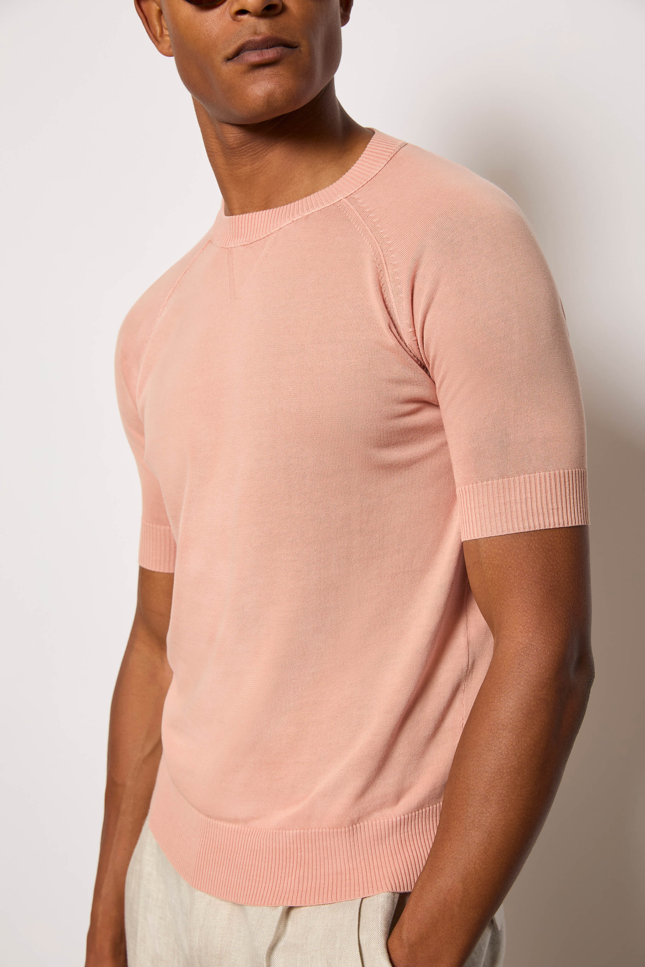 Short-sleeve cotton T-shirt - pink