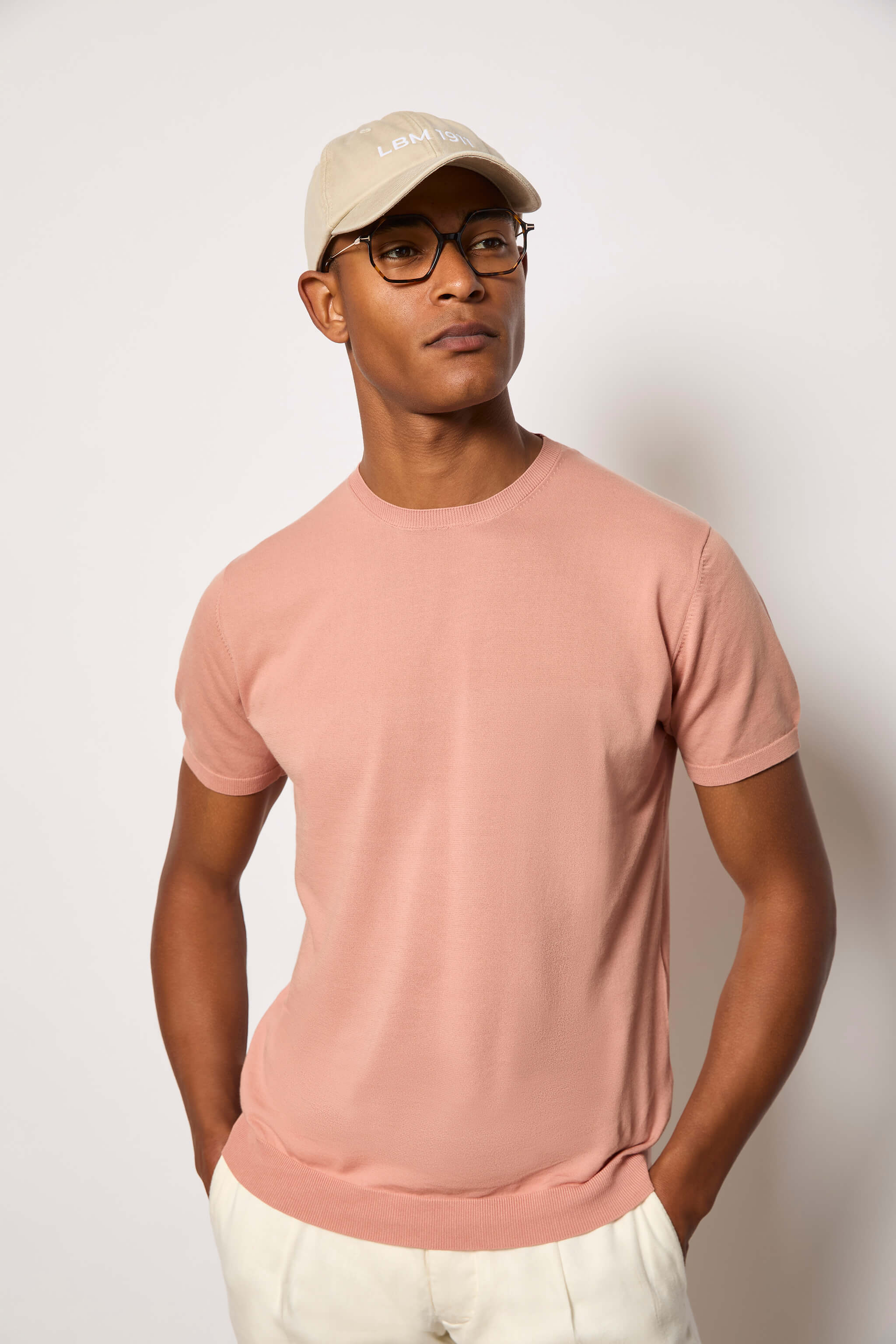 Short-sleeve cotton T-shirt - pink