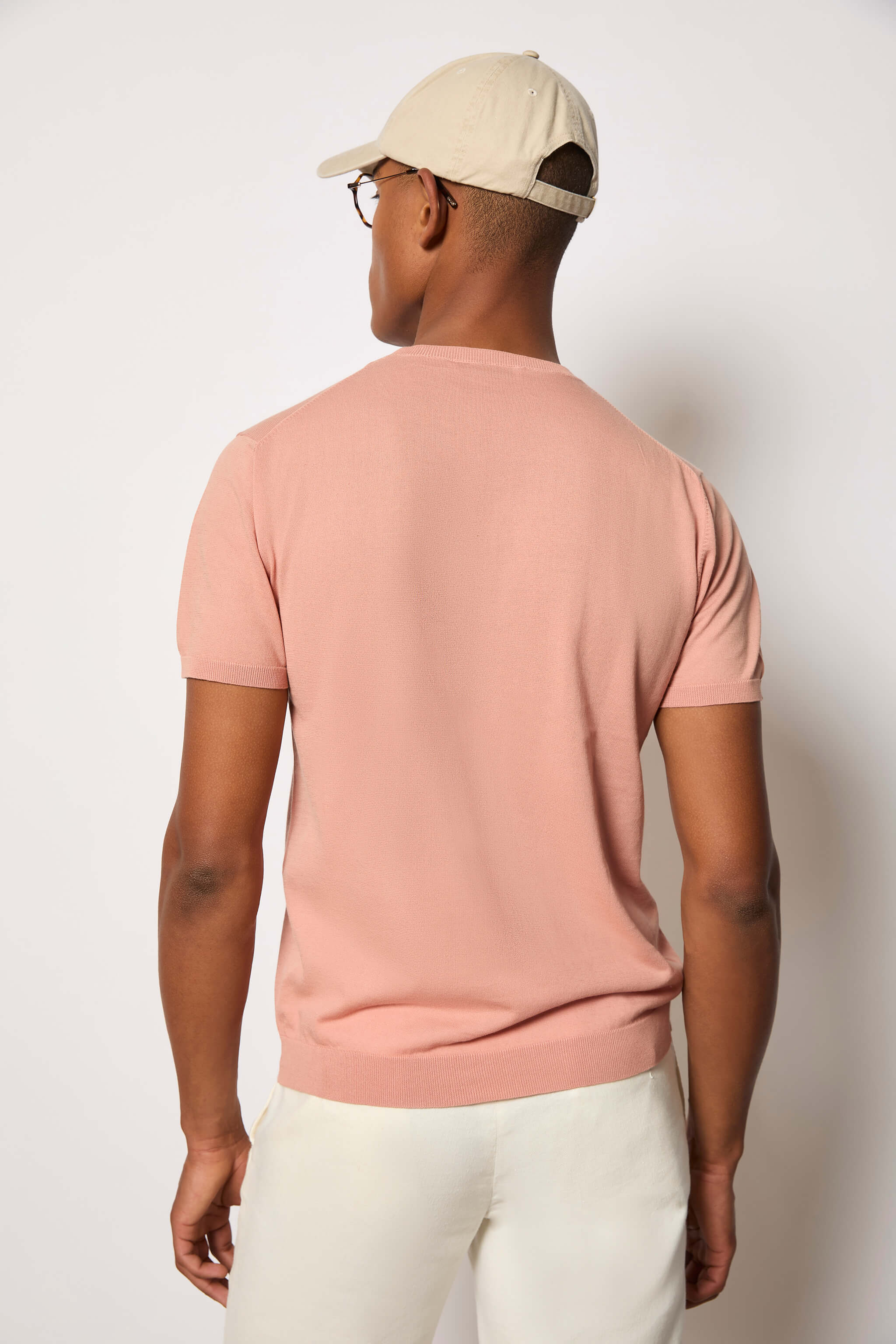 Short-sleeve cotton T-shirt - pink