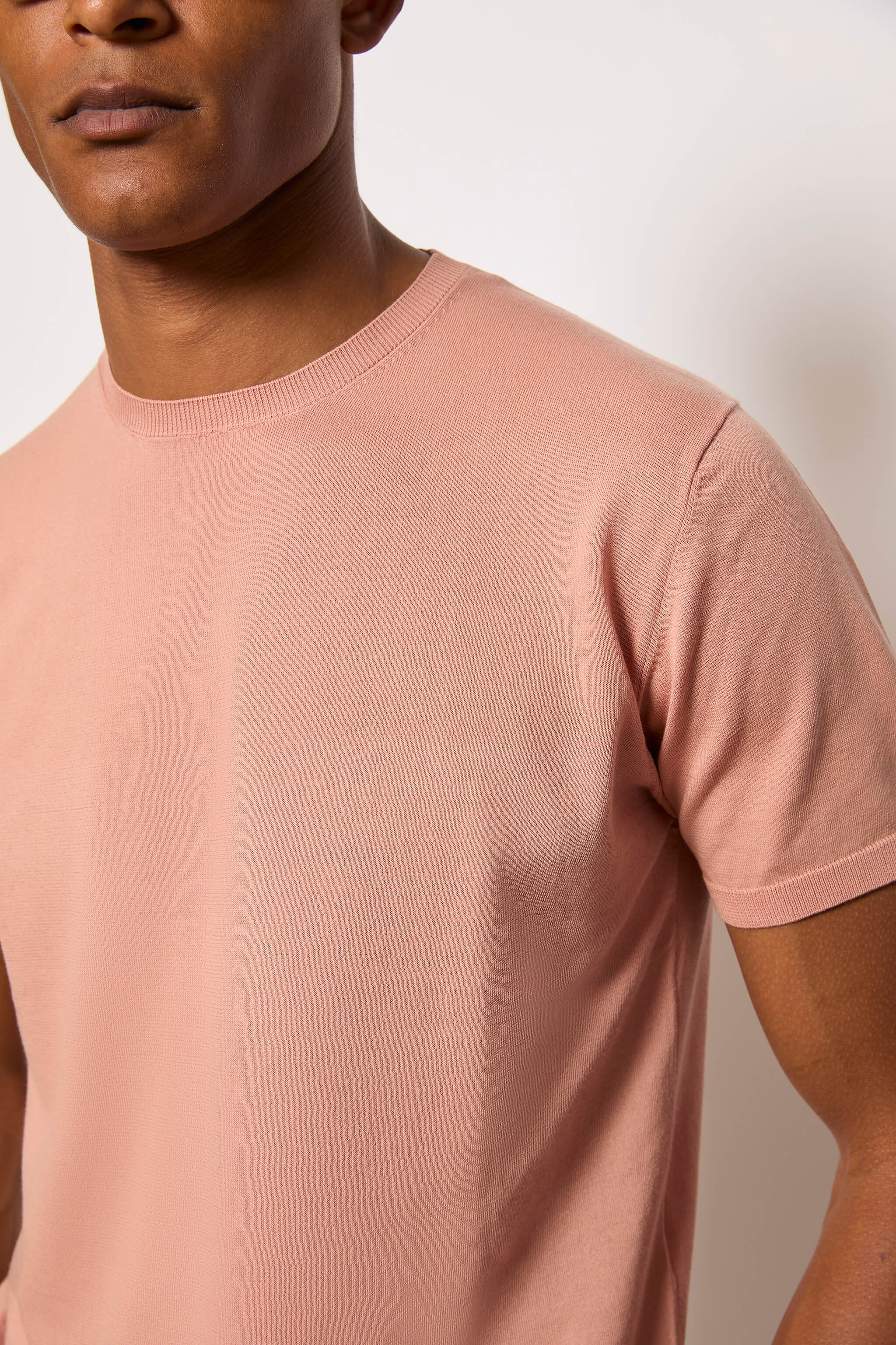 Short-sleeve cotton T-shirt - pink