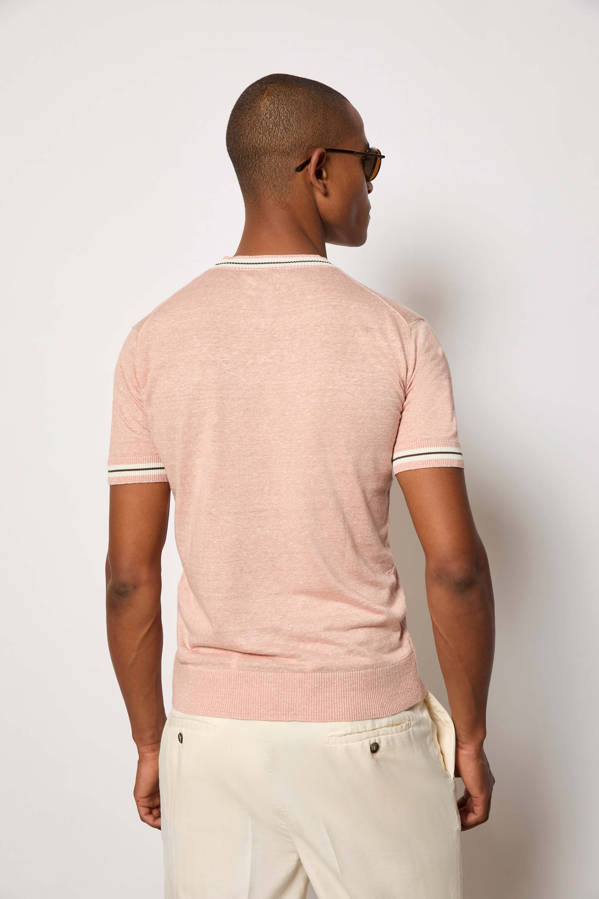 Short-sleeve cotton T-shirt - pink