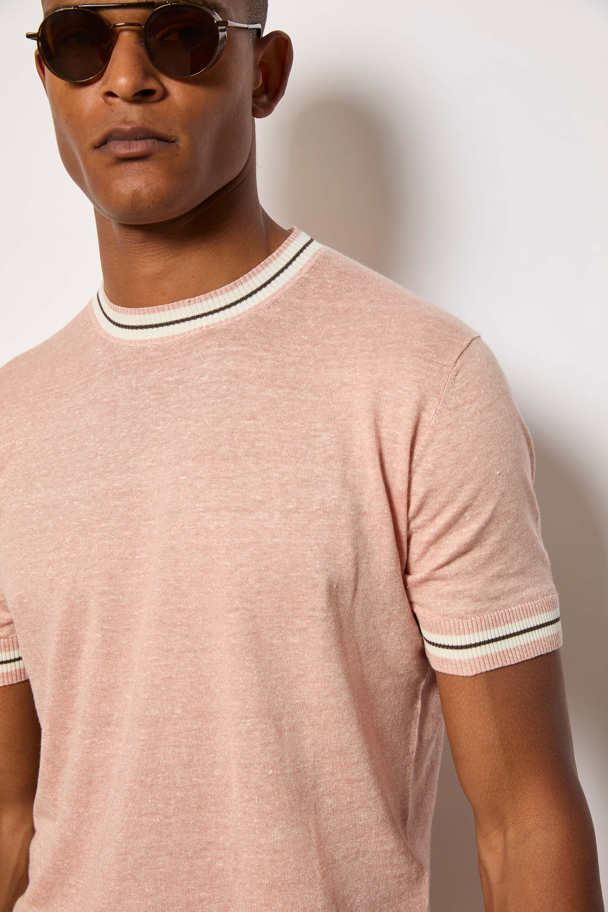 Short-sleeve cotton T-shirt - pink