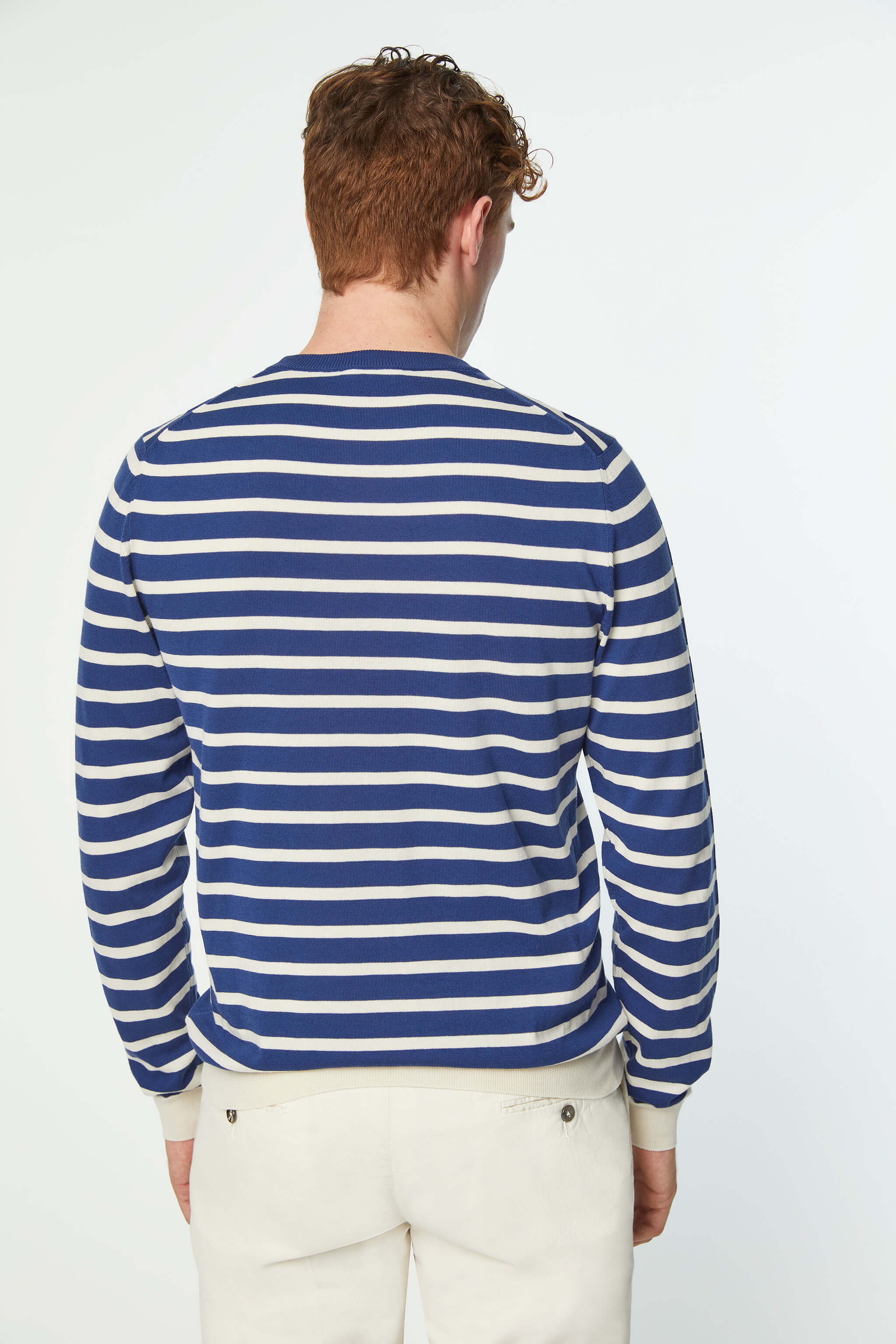 Long sleeve shirt in Blue stripe